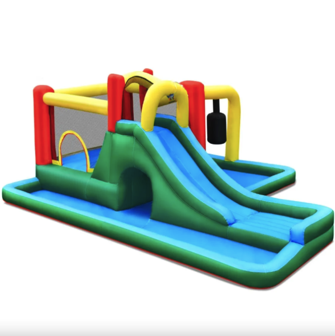 Надувна водна гірка батут Costway Sani з водяними пістолетами (без вентилятора) Киев - изображение 1