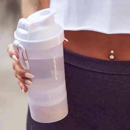 Шейкер спортивный для воды и спортивного питания SmartShake Original2GO 600ml 600ml Pure White Киев