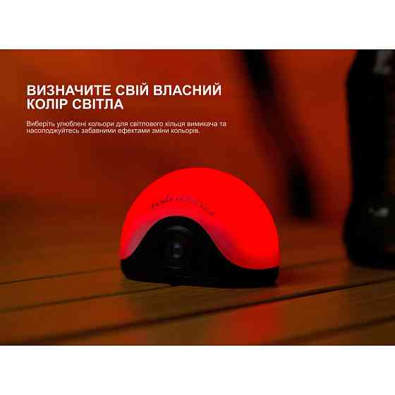 Ліхтар кемпінговий Fenix CL20R V.2.0 з червоним світлом 13 режимів Зелений Київ