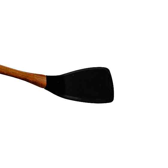 Силіконова лопатка для сковороди з дерев'яною ручкою Київ