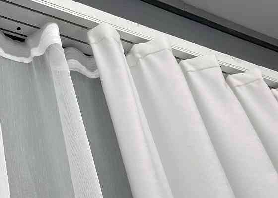 Шторная ткань микровелюр Petek YL цвет белый 2021ш Киев