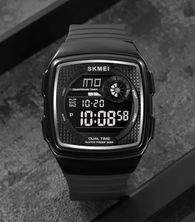Часы мужские наручные спортивные Skmei 2208 (Черный с черным) Киев