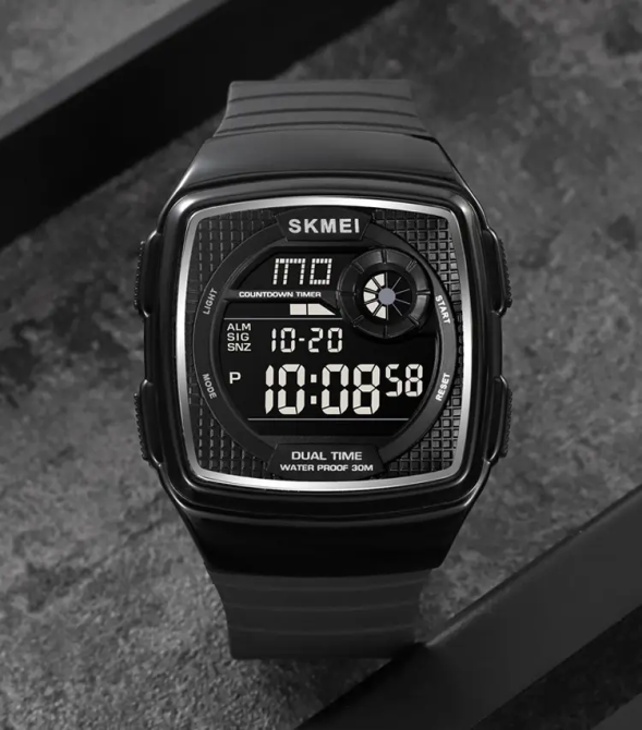 Годинник чоловічий наручний спортивний Skmei 2208 (Чорний з чорним) Київ - фото 3