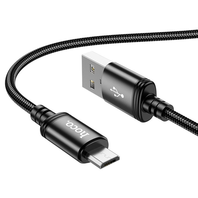 Кабель HOCO X89 Wind charging data cable Micro Black Одеса - фото 3