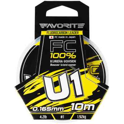 Флюорокарбон Favorite U1 FC 10m 1.0/0.165mm 4.2lb/1.92kg (1693.11.75) Вінниця