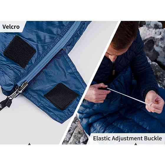 Спальний мішок з натуральним пухом Naturehike CWM295 CNK2300SD013, блакитний Киев