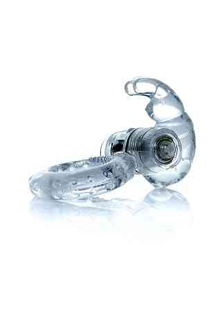 Ерекційне кільце - Rabbit Vibro CockRing Clear Sex Aura Київ