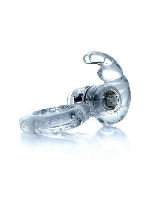 Ерекційне кільце - Rabbit Vibro CockRing Clear Sex Aura Київ - фото 2