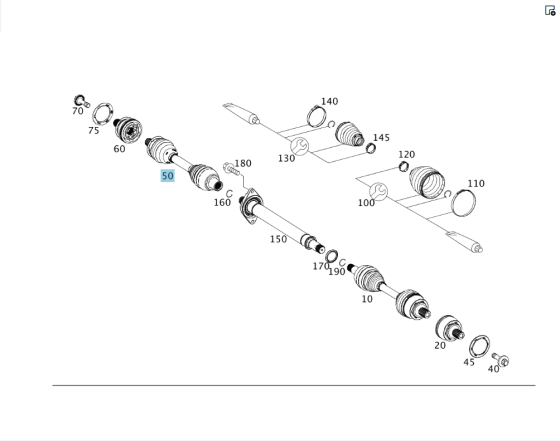 Mercedes-Benz  A2463309300 Передня права піввісь CLA C117 CLA Shooting Brake X117 GLA X156 A-class W176 B-class W242 B-class W246 Одеса