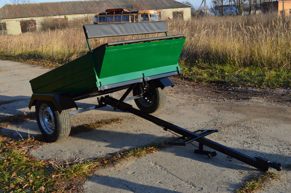 Причіп до мотоблока ТМ «ШИП» розбірний 120×100×38 см, під жигулівську маточину, без коліс, з сидінням Харків - фото 5