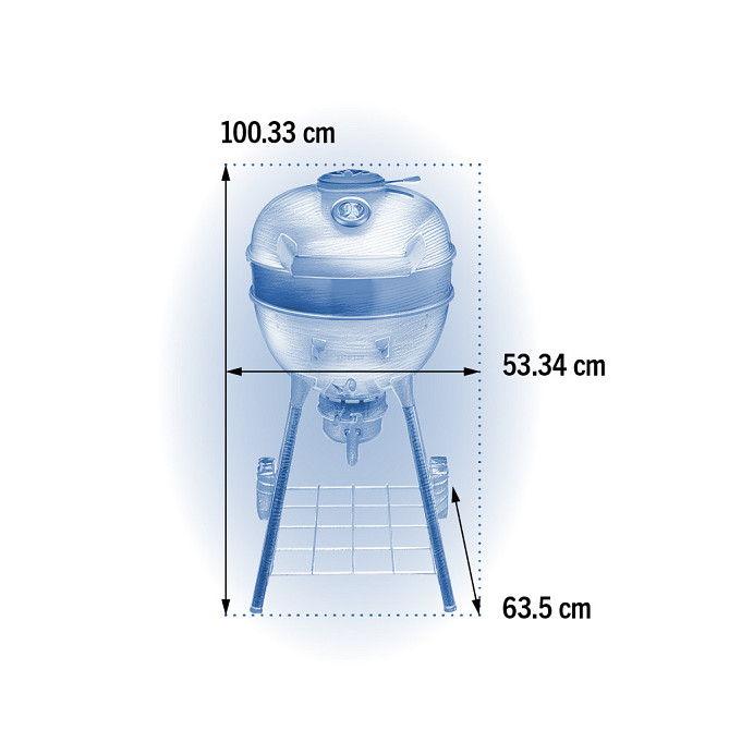 Вугільний гриль 47 см Napoleon PRO Kettle, PRO18K-LEG-3 Код: 012117 Рівне - фото 6