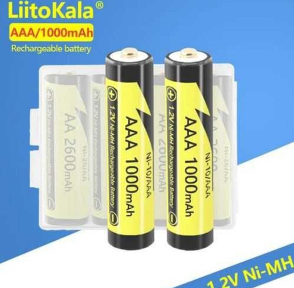 Минипальчиковые аккумуляторы AAA LiitoKala NI-Mh 1.2V 1000мАч Есть опт!!! Киев - изображение 2
