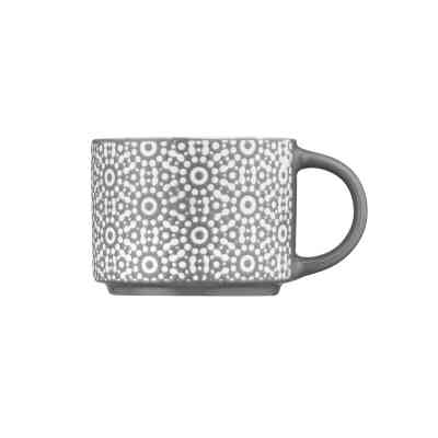 Чашка Ardesto Weaving G, 330мл, порцеляна, біло-чорний (AR3473G) Вінниця