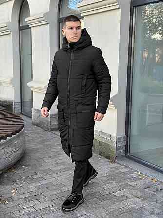 Чоловіча зимова куртка чорна Pobedov Tank S Київ