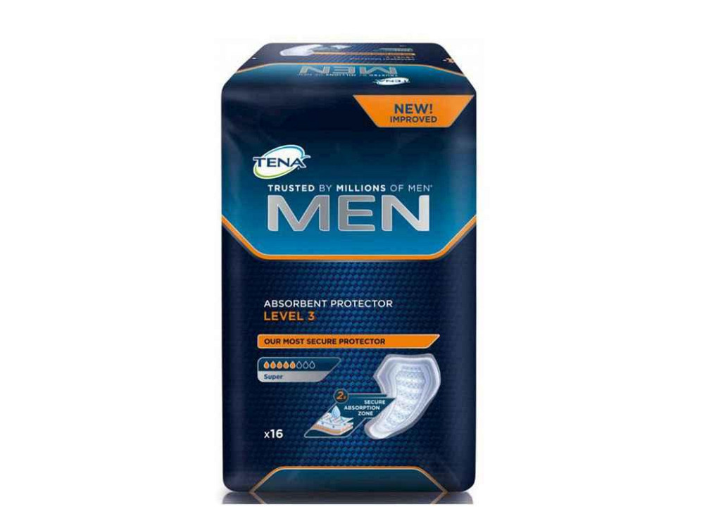 Прокладки урологические for Men Level 3, 16шт ТМ TENA Solmir Киев - изображение 1
