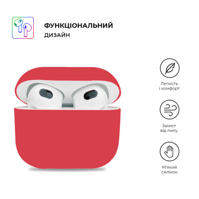 Чохол для навушників Armorstandart Ultrathin Silicone Case для Apple AirPods 3 Hibiscus (ARM60295) Вінниця - фото 2
