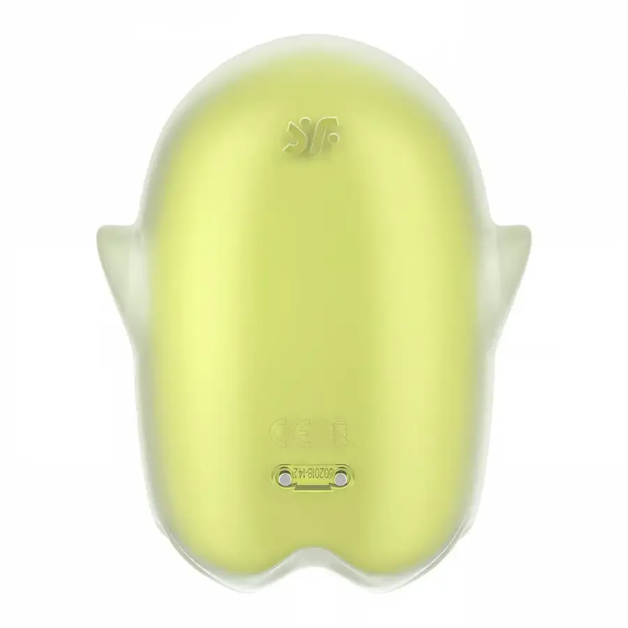 Вакуумний кліторальний стимулятор із вібрацією Satisfyer Glowing Ghost Yellow Львів - фото 5
