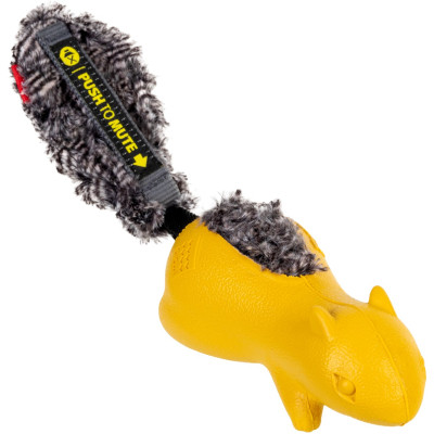 Игрушка для собак GiGwi Push to mute Белка с отключаемой пискавкой 30 см (75010) Винница - изображение 1