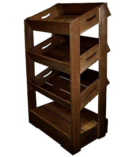 Стелаж для овочів і фруктів "Буртолія" капучино Миколаїв - фото 1