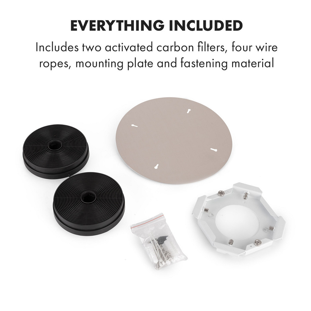 Вытяжка Skyfall Smart Island Ø45см рециркуляционная 402м³/ч LED золото (Германия, читать описание) Ровно - изображение 8