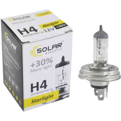Автолампа SOLAR H4 12V 60/55W P45t-41 Starlight+30 (1224) Вінниця