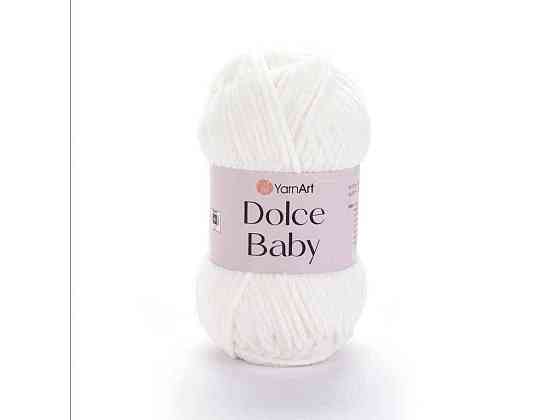 Пряжа Dolce Baby молочний 100% мікрополіестр 85м 50г 5шт/уп 745 ТМ YarnArt Київ