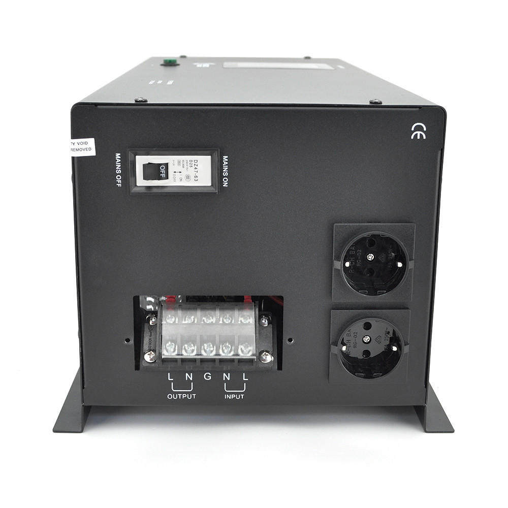 ДБЖ з правильною синусоїдою Europower PSW-EP3000WM24 (2100 Вт) 20А, настінний, під зовнішню АКБ 24В, Q1 640*335*325 19,9 кг Київ - фото 3