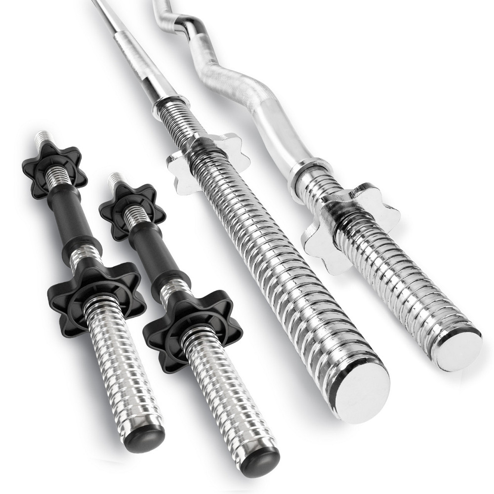 Набір Hop-Sport Premium 135кг з лавою HS-1095, штангами та гантелями Киев - изображение 2