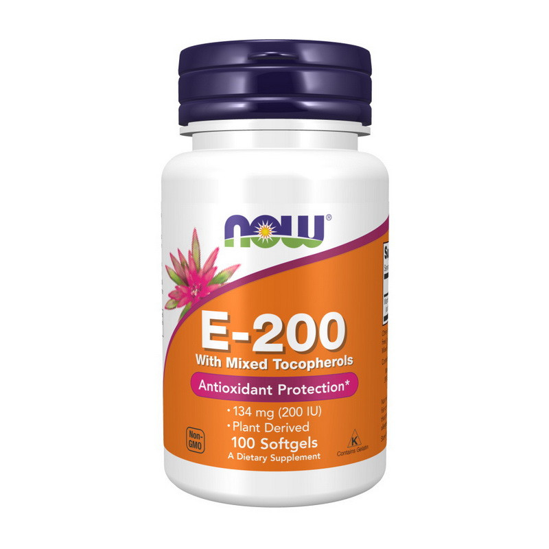 E-200 (134 mg) With Mixed Tocopherols (100 softgels) Луцк - изображение 1
