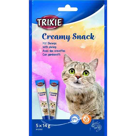 Лакомство Trixie Creamy Snacks для кошек с тунцем и креветками 5 шт х 14 г Винница