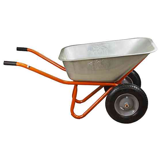 Тачка будівельна двоколісна 100 л 320 кг колесо 15" (з 5-х ЧАСтЕЙ) FLORA (5056714) Київ