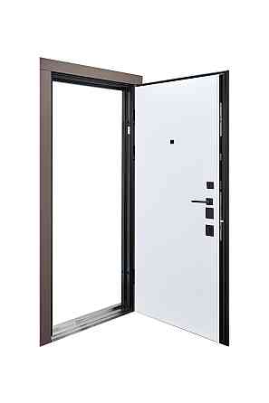 Вхідні двері Abwehr City Harmonia 546 Смокі софт + Білий супермат 860*2050 мм Сучасні вхідні двері Київ