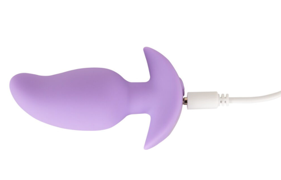 Анальна пробка з вібрацією Vibrating Mini Butt Plug Purple Sex Aura Київ