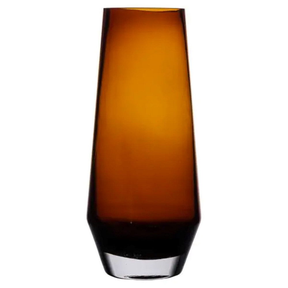 Ваза для квітів скляна 32 см скляна з кольорового скла 2.7 л Коричнева HP-10-28 Коломия - фото 2