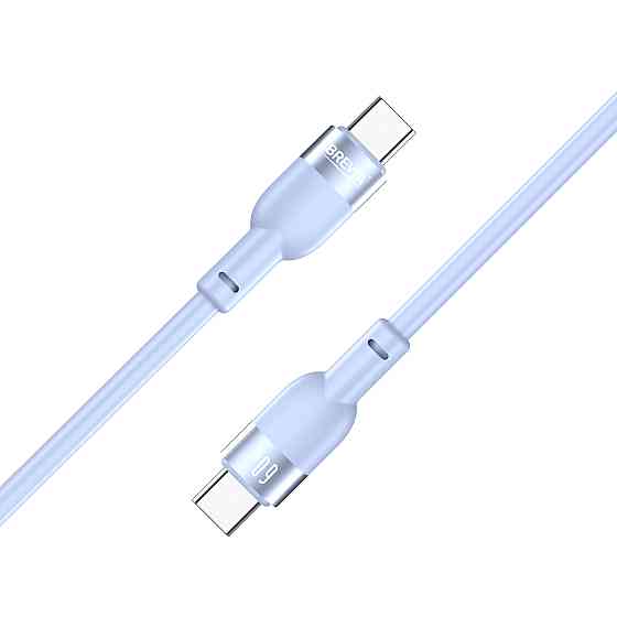 Кабель Brevia Type-C to Type-C 60W 1,2м, синій ZIP (52120UCCZ1) Львів