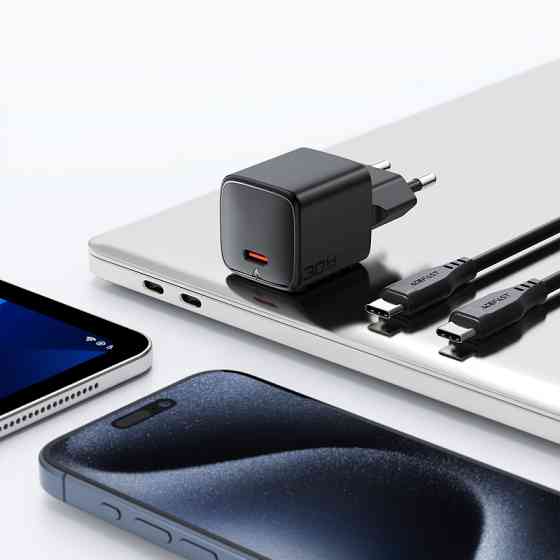 Сетевое зарядное устройство ACEFAST A118 PD30W mini GaN USB-C fast charger Black Киев