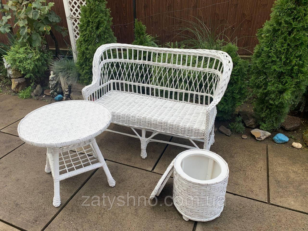 Меблі дерев'яні, з лози, білі Київ - фото 7