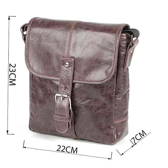 Сумка SHVIGEL 00855 из натуральной кожи Коричневая Киев