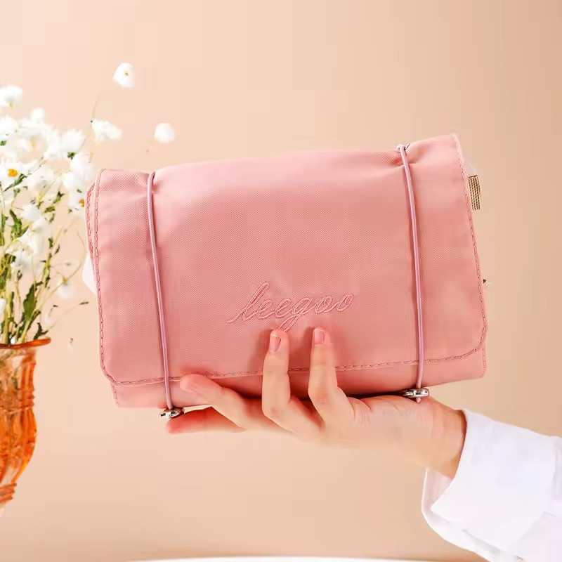 Косметичка для макіяжу портативна, 4 знімні відділення на липучках, рожевий Кам'янець-Подільський - фото 2