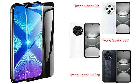 Защитное стекло NeoGlass для Tecno Spark 30 KL6, Spark 30C KL5n, Spark 30 Pro – ультрапрозрачное и устойчивое Киев