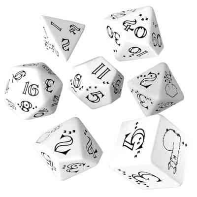 Набір кубиків для настільних ігор Q-Workshop Bright Llama Dice Set (White black) (SLLA02) Вінниця