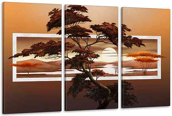 Модульна картина у вітальню/ спальню   Баобаб     ART-269_3A 100х150 см Київ