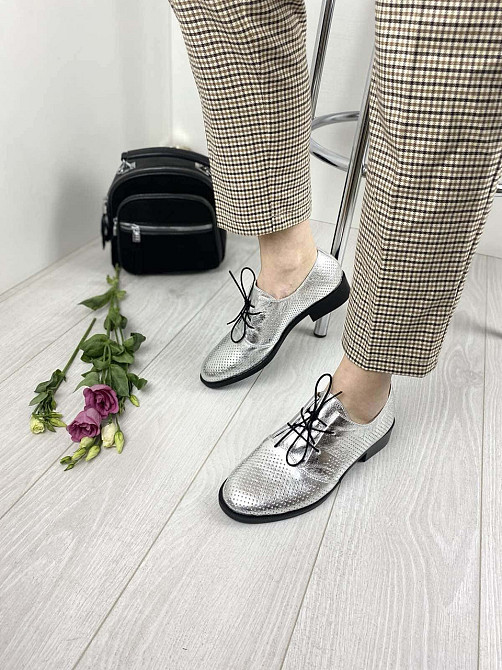 VIKTTORIO Туфлі жіночі VIKTTORIO 222 срібні (весна-літо, шкіра натуральна) (3133) Коломыя - изображение 8