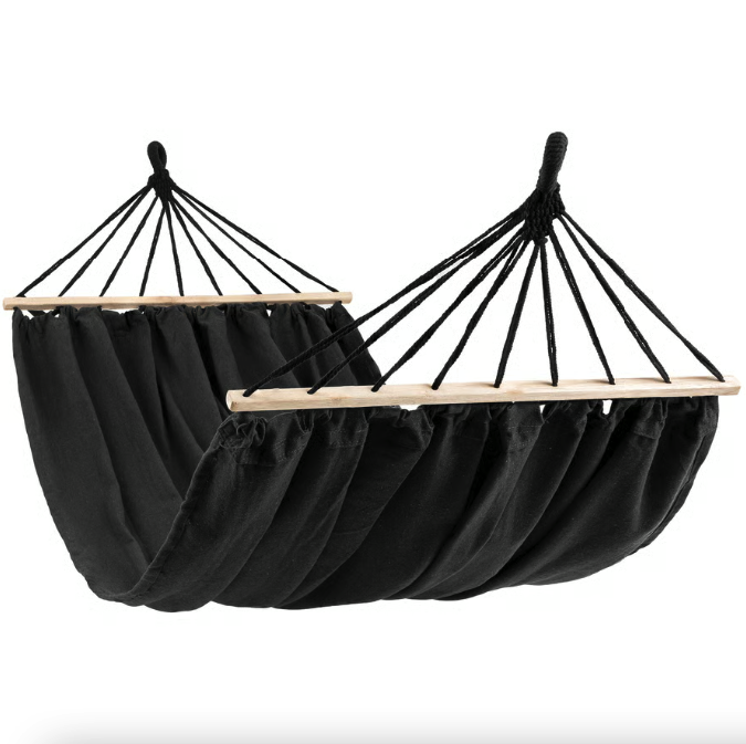 Подвесной гамак бразильский для дачи, дома, двора и отдыха на природе, прочный и удобный Di Volio Lecco графитовый Киев - изображение 2