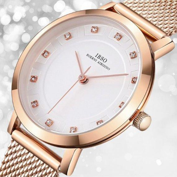 Жіночий наручний годинник Baosaili BOX IBSO в наборі (Золотистий) Київ - фото 3