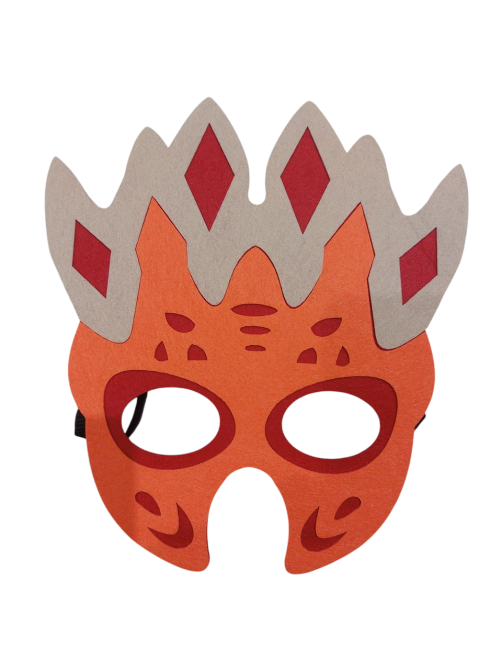 Дитяча маска Динозавр для хлопчика one size різнобарвний Київ - фото 1