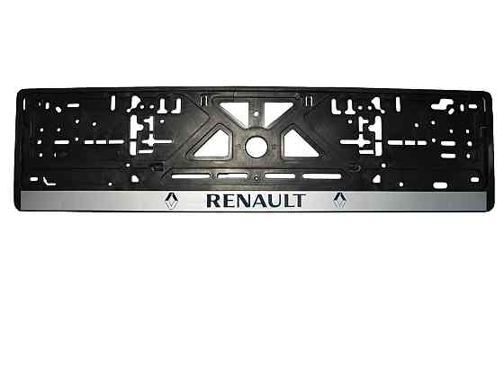 Рамка номерного знаку Renault пластик чорна 1шт Киев