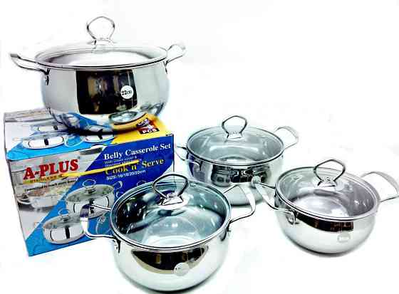 Набір з 4 каструль з кришками A-plus 2061 Винница