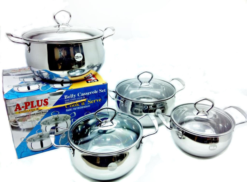 Набір з 4 каструль з кришками A-plus 2061 Винница - изображение 3