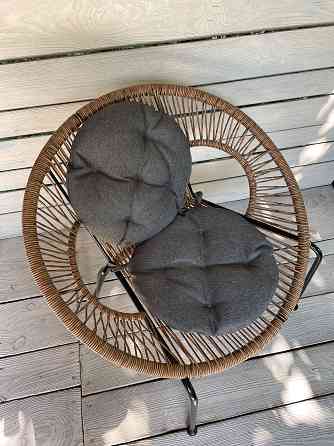 Подушка для стільців (38x38х5 см) кругла Decorator Мальмо колір колір темно-сірий 84-047 Київ